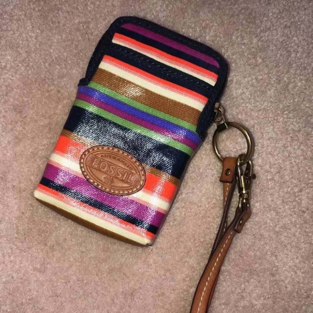 Fossil Multi-Color Striped ‘Keyper Wristlet’ - image 2